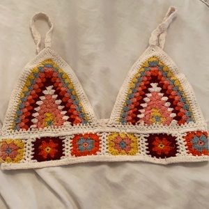 Crochet bikini top